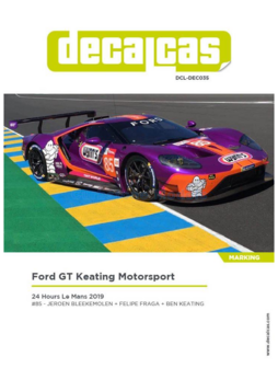 Decal set 1:24 | Decalcas DEC035 | Decalset Ford GT LMGTE-AM | Keating Motorsport 2019 #85 - J.Bleekemolen - F.Fraga - B.Keatin