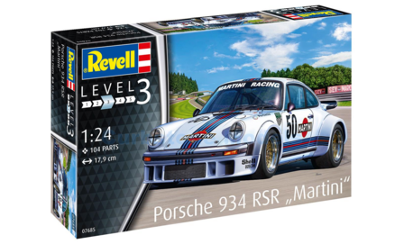 Bouwpakket 1:24 | Revell 07685 | Porsche 934 RSR Martini 1976 #50 - -.Betts - R.Bruberg