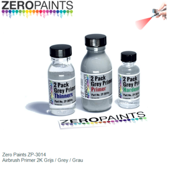  | Zero Paints ZP-3014 | Airbrush Primer 2K Grijs / Grey / Grau