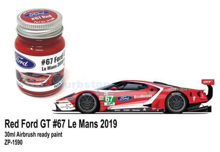Verf  | Zero Paints ZP-1590 | Airbrush Paint Red Ford GT #67 Le Mans 2019 | Chip Ganassi Racing 2019