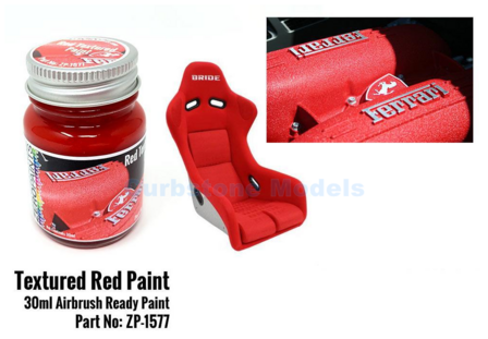 Verf  | Zero Paints ZP-1577 | Airbrush Paint 30ml Red Textured Red Textured