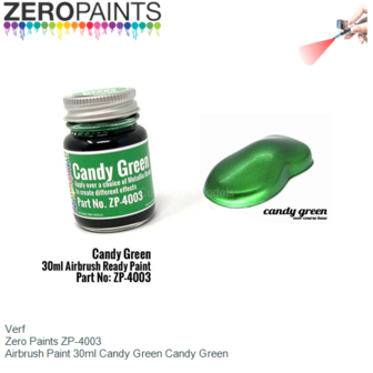 Verf  | Zero Paints ZP-4003 | Airbrush Paint 30ml Candy Green Candy Green