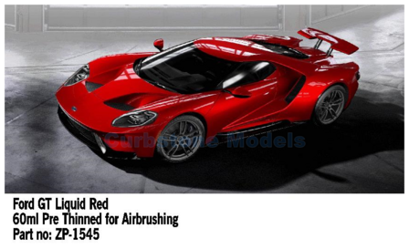Verf  | Zero Paints ZP-1545 | Airbrush Paint 60ml Ford GT Liquid Red Liquid Red 2015