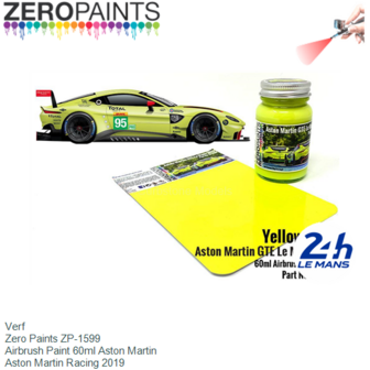 Verf  | Zero Paints ZP-1599 | Airbrush Paint 60ml Aston Martin | Aston Martin Racing 2019