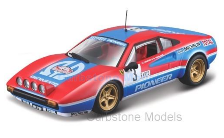 Modelauto 1:43 | Bburago 18-36304R | Ferrari 308 GTB | Charles Pozzi 1982 #3 - J.Andruet - M.Espinos Petit