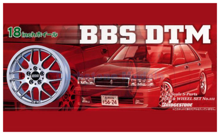 Bouwpakket 1:24 | Aoshima AO05242 | BBS DTM 18 inch Rims