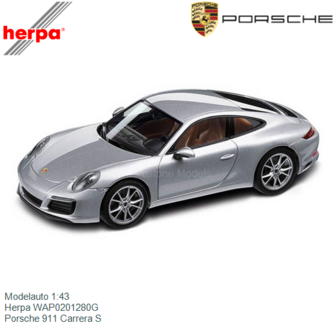 Modelauto 1:43 | Herpa WAP0201280G | Porsche 911 Carrera S