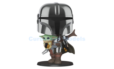 Figuur  | Funko FUN49931 | Pop The Mandalorian with The Child Chrome