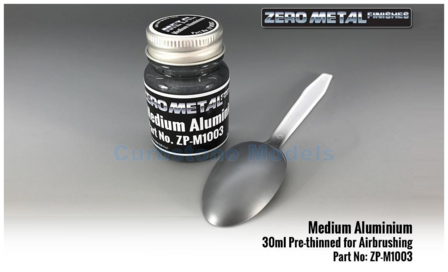  | Zero Paints ZP-M1003 | Airbrush Paint 30ml Medium Aluminium