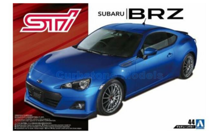 Bouwpakket 1:24 | Aoshima AO05946 | Subaru BRZ STi Zc6 Blue 2012