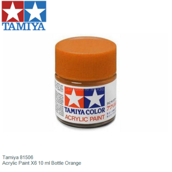  | Tamiya 81506 | Acrylic Paint X6 10 ml Bottle Orange