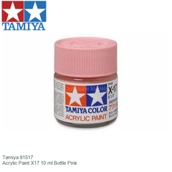  | Tamiya 81517 | Acrylic Paint X17 10 ml Bottle Pink