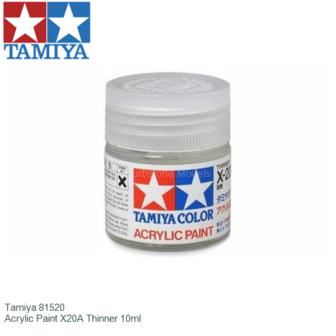  | Tamiya 81520 | Acrylic Paint X20A Thinner 10ml