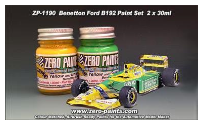  | Zero Paints ZP-1190 | Airbush Paint Set 2x 30ml Green and Yellow 1992