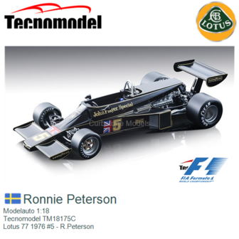 Modelauto 1:18 | Tecnomodel TM18175C | Lotus 77 1976 #5 - R.Peterson