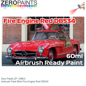  | Zero Paints ZP-1296/3 | Airbrush Paint 60ml Fire Engine Red DB534
