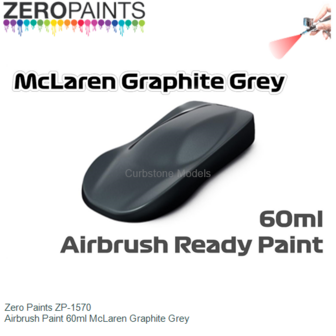  | Zero Paints ZP-1570 | Airbrush Paint 60ml McLaren Graphite Grey