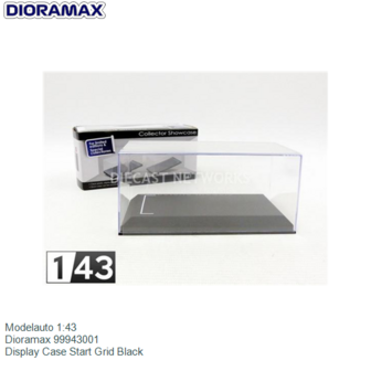 Modelauto 1:43 | Dioramax 99943001 | Display Case Start Grid Black