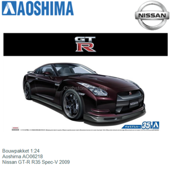 Bouwpakket 1:24 | Aoshima AO06218 | Nissan GT-R R35 Spec-V 2009