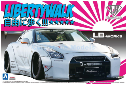 Bouwpakket 1:24 | Aoshima AO05403 | LB Performance R35 GT-R Ver.2 Ghost White