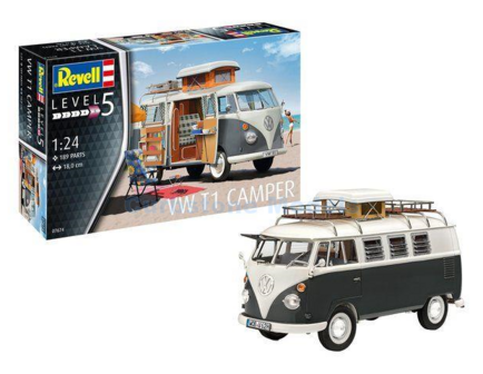 Bouwpakket 1:32 | Revell 07674 | Volkswagen T1 Camper Beige