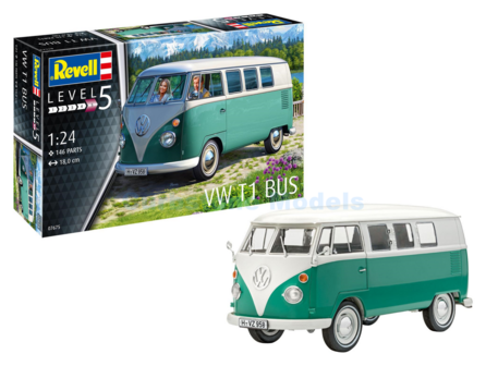 Bouwpakket 1:24 | Revell 07675 | Volkswagen T1 Bus Green 1979