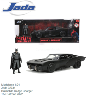 Modelauto 1:24 | Jada 32731 | Batmobile Dodge Charger | The Batman 2022