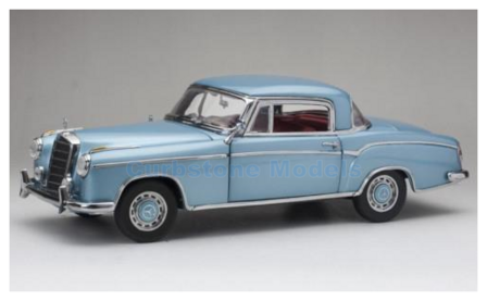 Modelauto 1:18 | Sunstar 3592 | Mercedes Benz 220 SE Coupe (W128) Metallic Bright Blue 1958