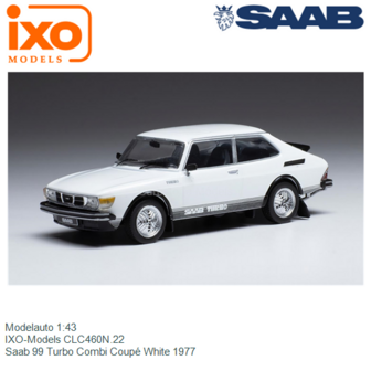 Modelauto 1:43 | IXO-Models CLC460N.22 | Saab 99 Turbo Combi Coup&eacute; White 1977