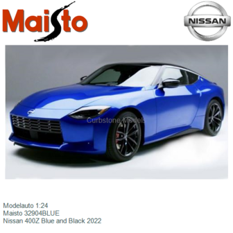 Modelauto 1:24 | Maisto 32904BLUE | Nissan 400Z Blue and Black 2022