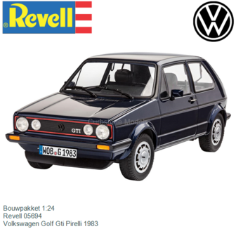 Bouwpakket 1:24 | Revell 05694 | Volkswagen Golf Gti Pirelli 1983
