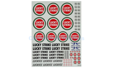 1:18 | Colorado DEC11813 | Decalset Lucky strike 2000