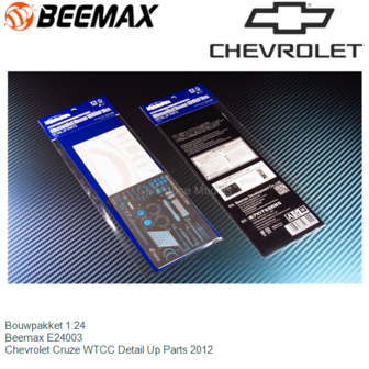 Bouwpakket 1:24 | Beemax E24003 | Chevrolet Cruze WTCC Detail Up Parts 2012