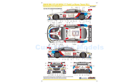 Decal set 1:24 | SK Decals SK24087 | BMW M6 GTLM IMSA | Team RRL 2018 #25 - K.Wittmer - A.Sims - B.Auberlen