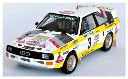 Modelauto 1:43 | Trofeu RR.SE22 | HB Audi Sport WRT Quattro Sport 1985 #3 - H.Mikkola - A.Hertz