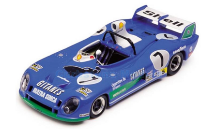 Modelauto 1:43 | IXO-Models LM1974 | Matra MS 670B | &Eacute;quipe Gitanes 1974 #7 - H.Pescarolo - G.Larrousse