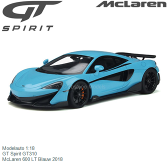 Modelauto 1:18 | GT Spirit GT310 | McLaren 600 LT Blauw 2018