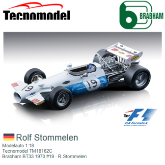 Modelauto 1:18 | Tecnomodel TM18162C | Brabham BT33 1970 #19 - R.Stommelen