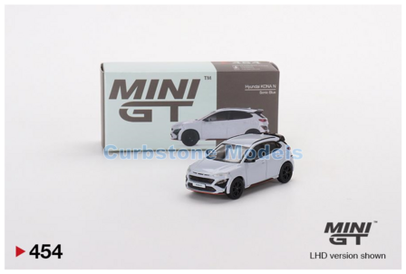 Modelauto 1:64 | MiniGT MGT00454 | Hyundai KONA N Sonic Blue