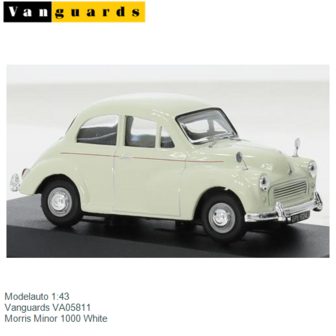 Modelauto 1:43 | Vanguards VA05811 | Morris Minor 1000 White