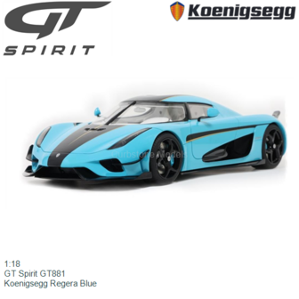 1:18 | GT Spirit GT881 | Koenigsegg Regera Blue