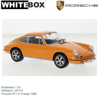 Modelauto 1:24 | Whitebox 124174 | Porsche 911 S Orange 1968
