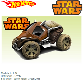 Modelauto 1:64 | Hotwheels CGW47 | Star Wars Tusken Raider Green 2015