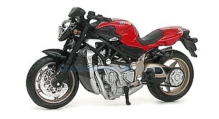 Motorfiets 1:18 | Maisto 39534 | Agusta MV Brutale S Rood 2002