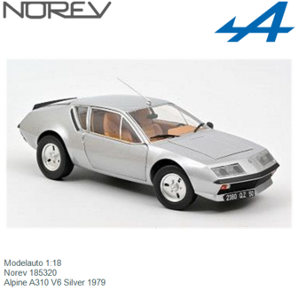 Modelauto 1:18 | Norev 185320 | Alpine A310 V6 Silver 1979