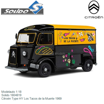 Modelauto 1:18 | Solido 1804819 | Citro&euml;n Type HY Los Tacos de la Muerte 1969