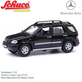 Modelauto 1:43 | Schuco Junior Line 27101 | Mercedes Benz M Klasse Zwart