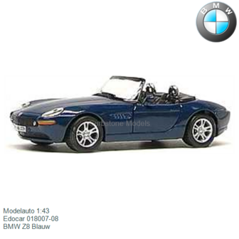 Modelauto 1:43 | Edocar 018007-08 | BMW Z8 Blauw