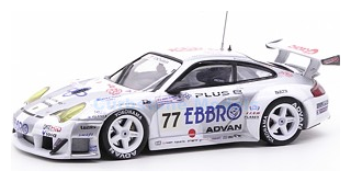 Modelauto 1:43 | Ebbro EBB43600 | Porsche 911 GT3 RSR | Ghoroq Racing Team 2004 #77 - K.Nishizawa - H.Kurosawa - M.Orido