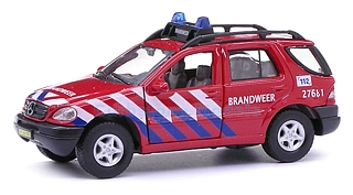 Modelauto 1:43 | Cararama 22009 | Mercedes Benz M Klasse Brandweer #112